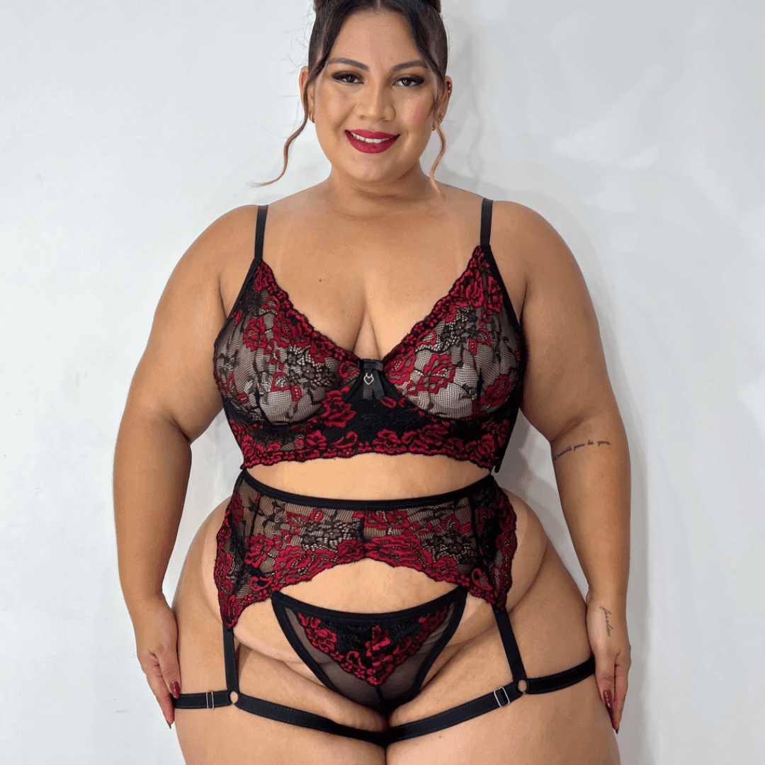 Conjunto Flora (3 peças) - Plus Size - Imagem 1